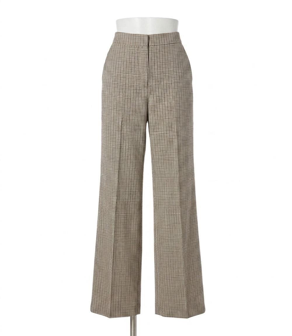 NEW KAREN KANE soraya straight leg trousers in cream and black